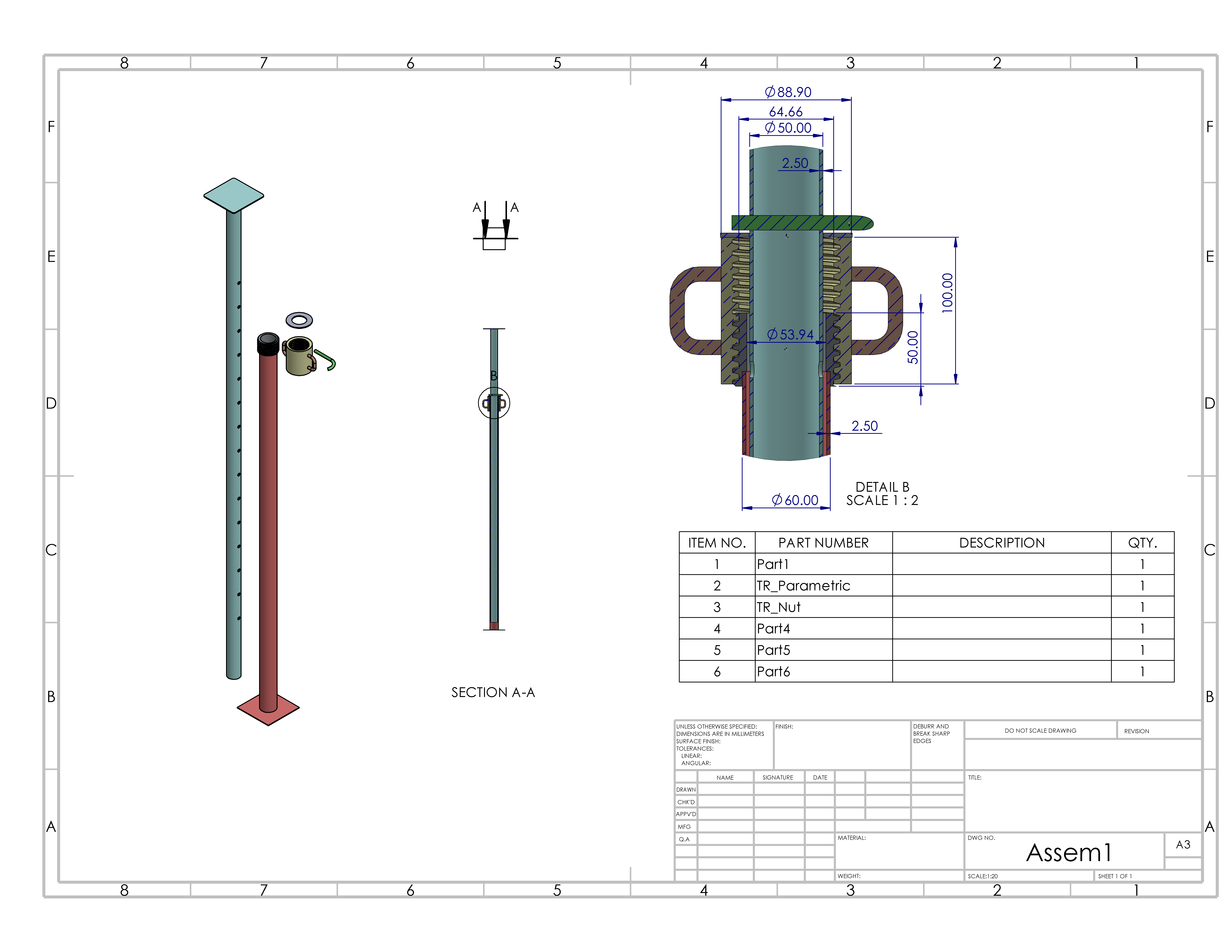 天花板千斤顶结构